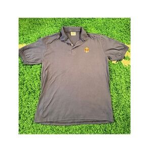 Stedman Polo Shirt Mens XL Blue Like New Vintage USA Great Seal Embroidered